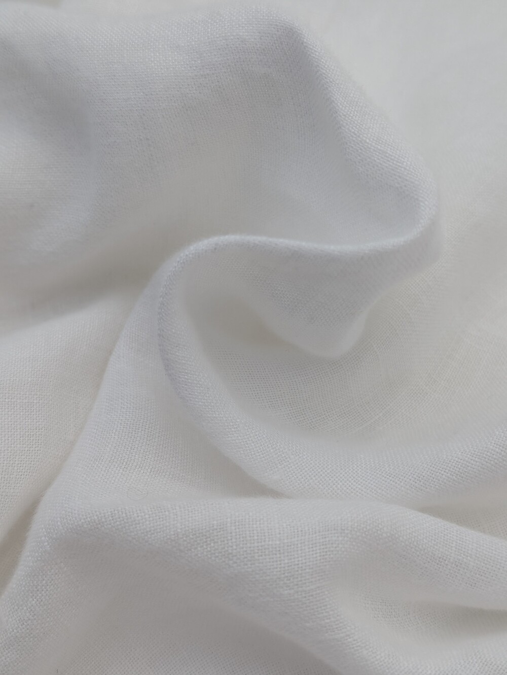 Tempo Paris Size M White 100% Italian Linen One Button Kimono Tunic Blouse Top - Picture 3 of 14